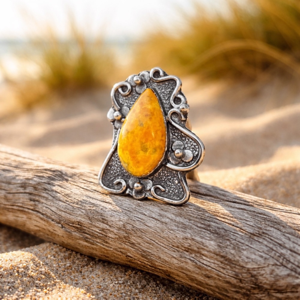 Bumblebee Jasper Ring - Picture 7 of 14